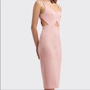 AQAQ pink Lute Dress